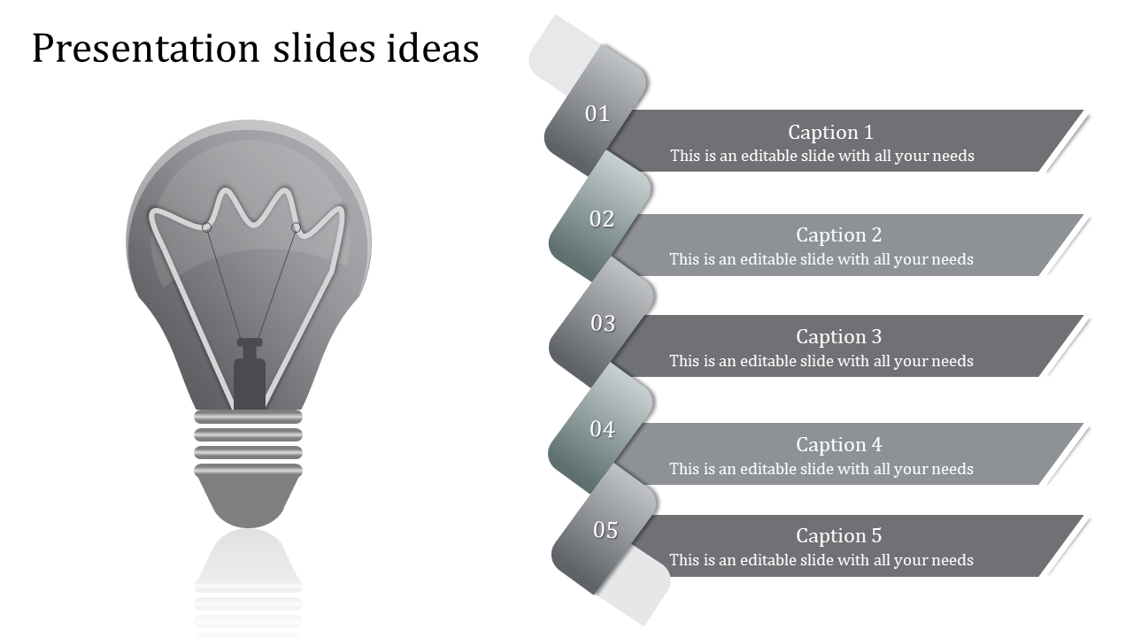 Free - Bulb Model Presentation Slide Ideas Template Design